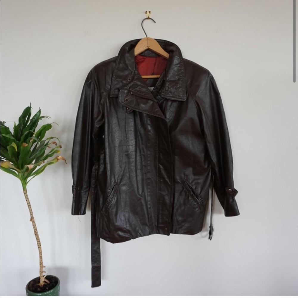 Vintage 1960's Canadian Union Made Leather Jacket